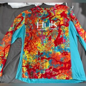 Huk Vibrant Abstract Long Sleeve Shirt